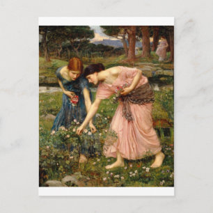 Carte Postale Waterhouse-cum_ye_rosebuds-1909.