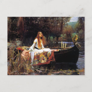 Carte Postale Waterhouse La Dame de Shalott
