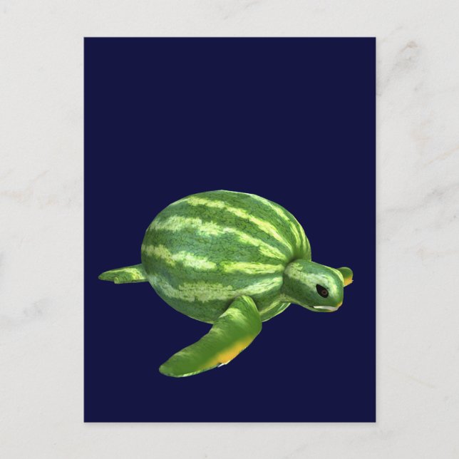 Carte Postale Watermelon Seaturtle (Devant)