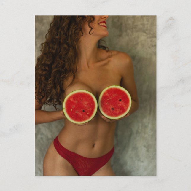 Carte postale Watermelon Summer Bikini (Devant)