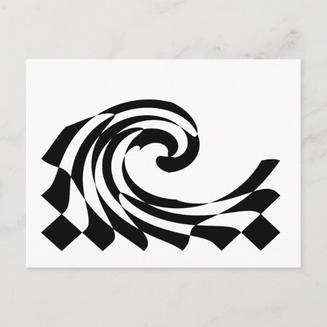 Carte postale Wave du tableau de bord (Devant)