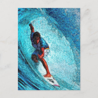 CARTE POSTALE WAVE RIDER