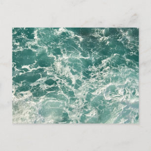 Carte Postale Waves Blue Green