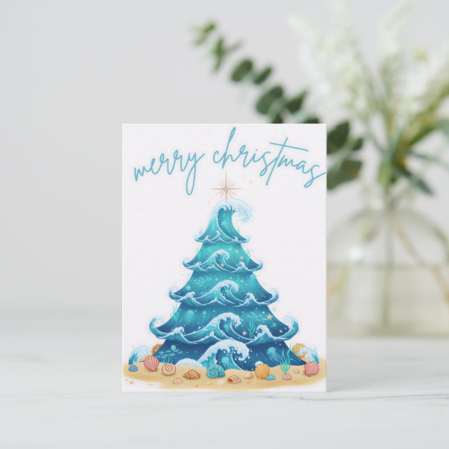 Carte Postale waves of christmas (Debout devant)