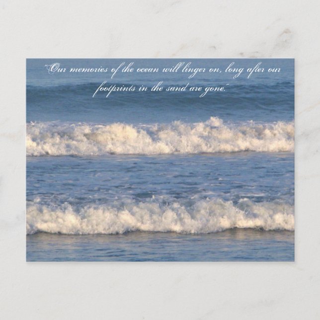 Carte Postale Waves Quotes (Devant)
