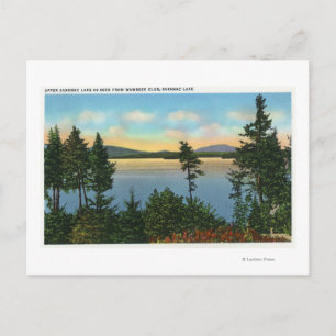 Carte Postale Wawbeek Club Vue sur le lac Upper Saranac