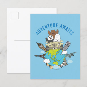 Carte Postale We Bare Bears - Adventure Await