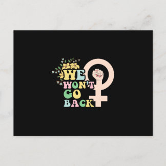 Carte Postale We Won't Go back