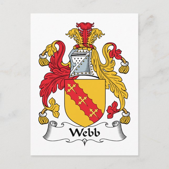 Carte Postale Webb Family Crest (Devant)