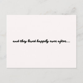 Carte Postale Wedding card - et they lived happily ever after