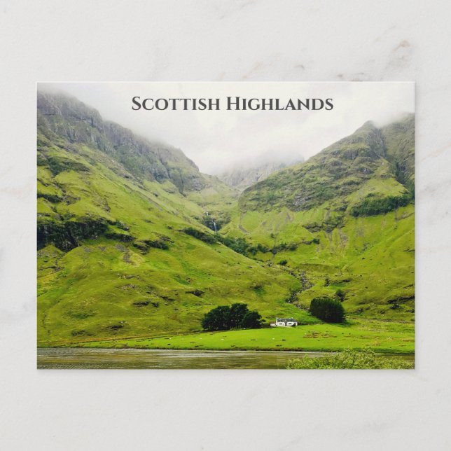 Carte Postale Wee White House Glen Coe Scottish Highlands (Devant)