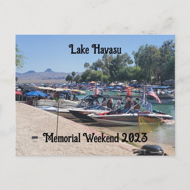 Carte Postale Week-end de la fête des morts à Lake Havasu (Devant)