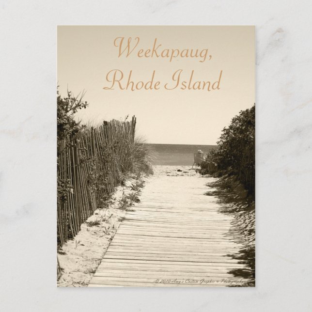 Carte postale Weekapaug Rhode Island (Devant)