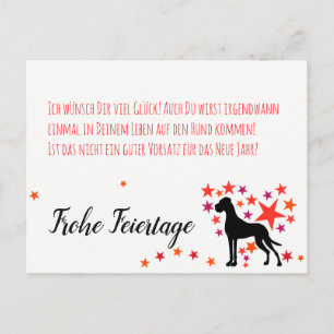 Carte Postale Weihnachten mit Neujahrsvorsatz