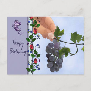 Carte Postale Weintrauben