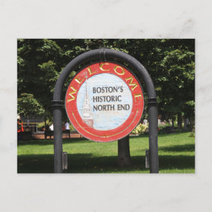 Carte Postale "Welcome Boston Historic North End"