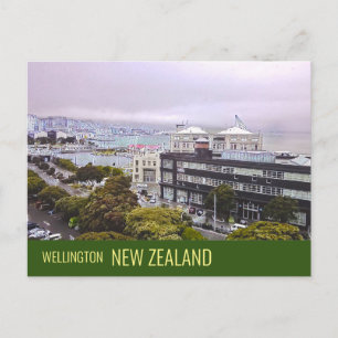 Carte Postale Wellington Nouvelle-Zélande voyage dans la capital