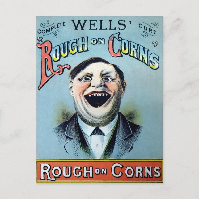 Carte Postale Wells Rough sur Corns Publicité (Devant)