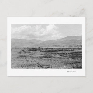 Carte Postale Wenatchee, WA Town View et Orchard Photographie