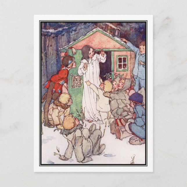 Carte Postale Wendy House et Lost Boys par Alice B. Woodward (Devant)