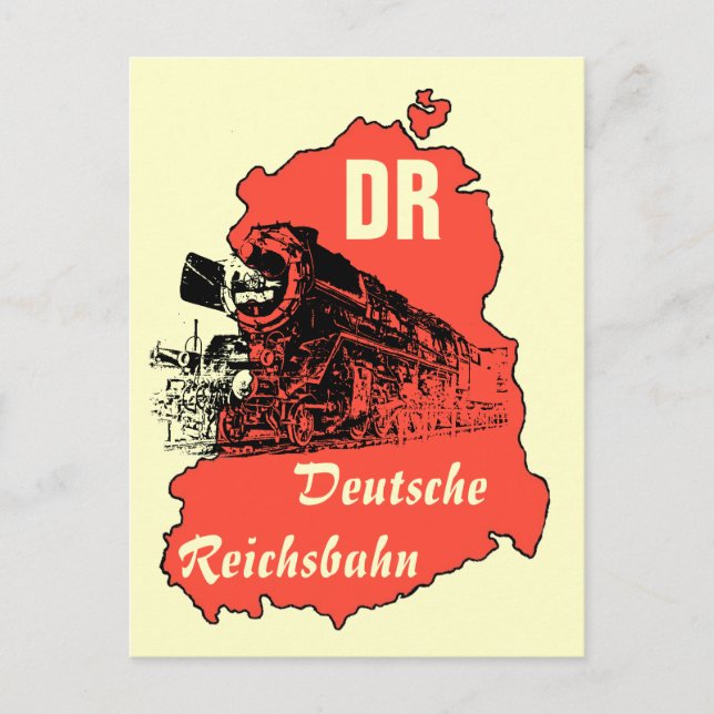 Carte Postale Werbung DDR Reichsbahn (Devant)