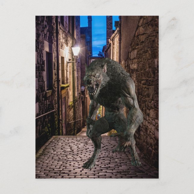 Carte Postale Werewolf dans la ville (Devant)