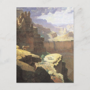 Carte Postale West Art d'Amérique vintage, Grand Canyon par Leig