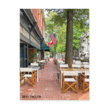 Carte postale West Chester centre-ville