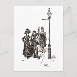 Carte Postale West et East End de Londres