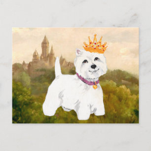Carte Postale West Highland Terrier Princesse / Prince