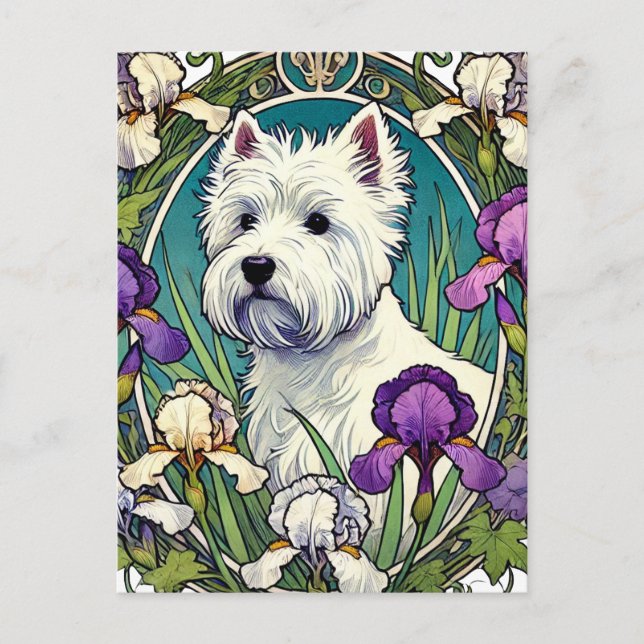 Carte Postale West Highland Terrier Westie (Devant)