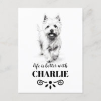 West Highland White Terrier Nom du chien personnal