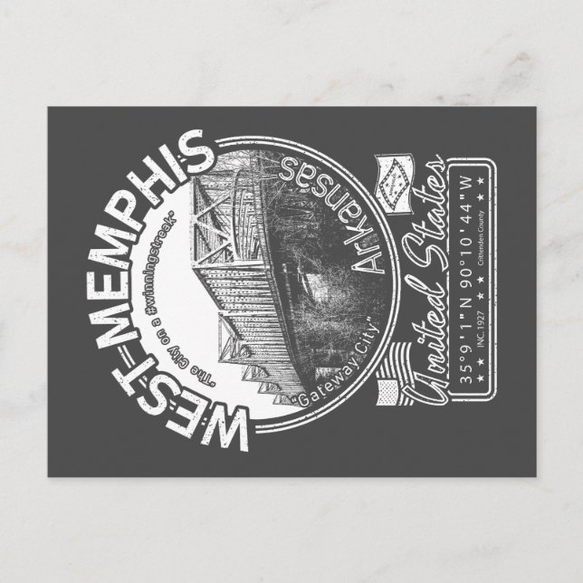 CARTE POSTALE WEST MEMPHIS ARKANSAS - PONT MEMPHIS (Devant)