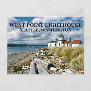 Carte Postale West Point Lighthouse, Seattle Washington