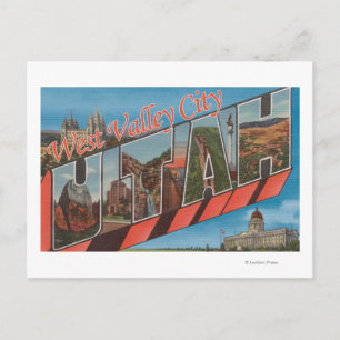 Carte Postale West Valley City, Utah - Scènes de grandes lettres