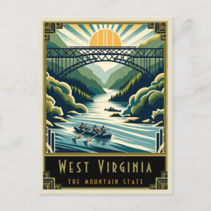 Carte Postale West Virginia   Art déco