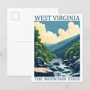 Carte Postale West Virginia the Mountain State USA Travel Place