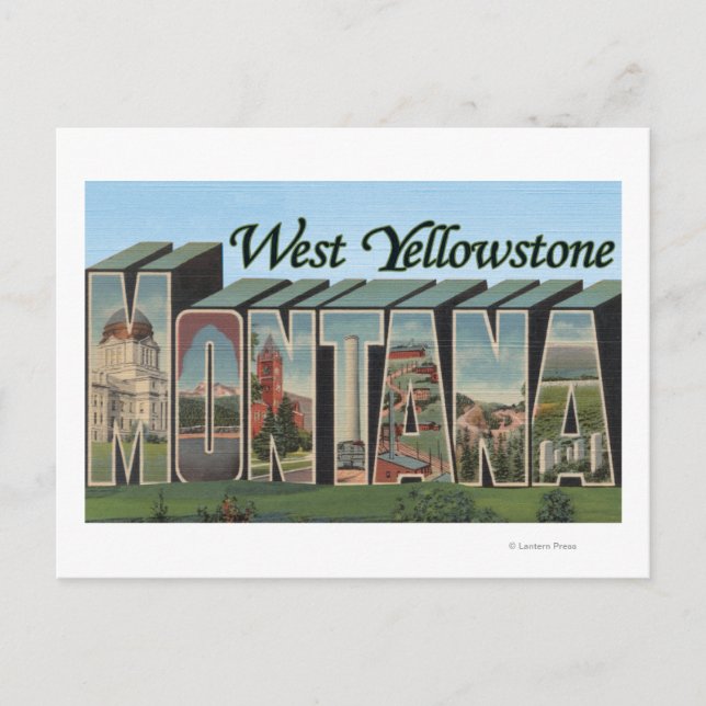 Carte Postale West Yellowstone, Montana (Devant)