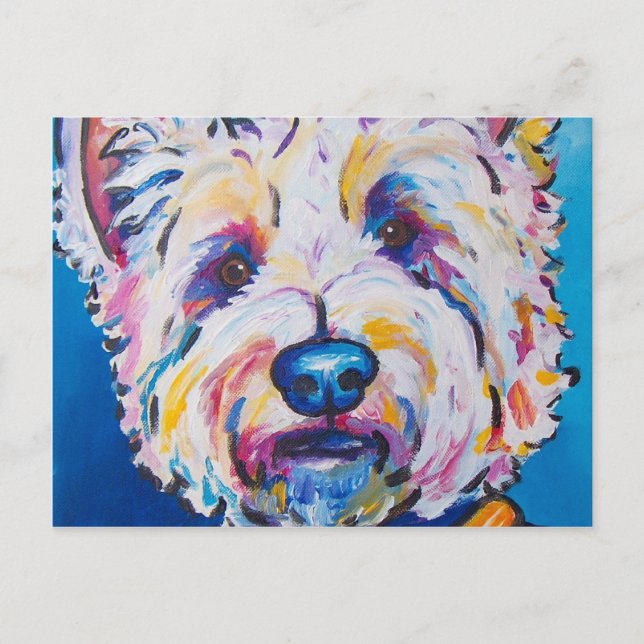 Carte Postale Westie (Devant)