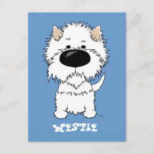 Carte Postale Westie du Gros Nez