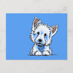 Carte Postale Westie Wesley