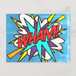 Carte Postale WHAM Amusement Rétro Bande Dessinée Pop Art