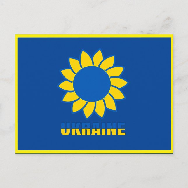 Carte Postale Wham-O Chat-T-Chirt De Tournesol Ukrainien (Devant)