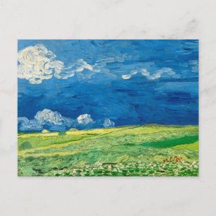 Carte Postale Wheatfield Under Thunderclouds par Vincent van Gog