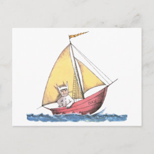 Carte Postale Where the Wild Things Are Max Sailing