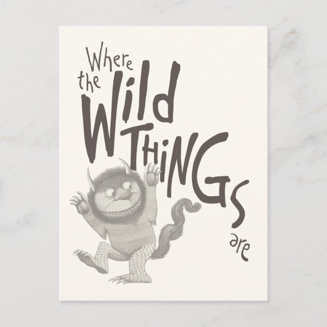 Carte Postale Where the Wild Things Are Quote (Devant)