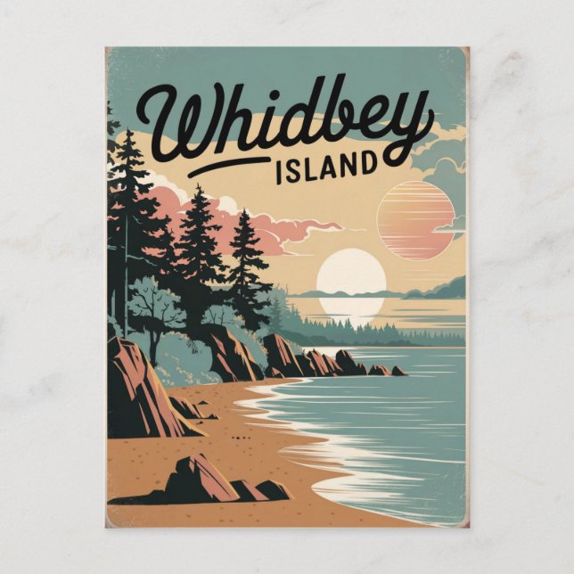 Carte Postale Whidbey Island Vintage (Devant)
