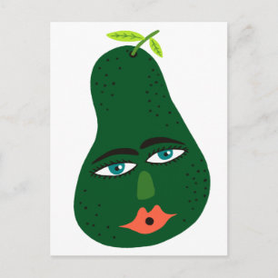 Carte postale Whimsical Avocado