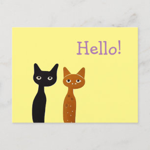 Carte postale Whimsical Cat