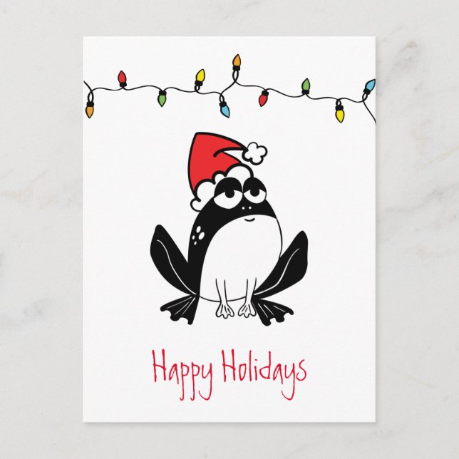 Carte Postale Whimsical Christmas Frog (Devant)